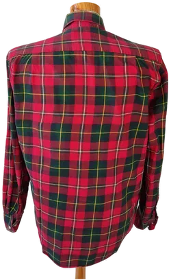 Barbour Herrenhemd rotgrün kariert M - Bild 2