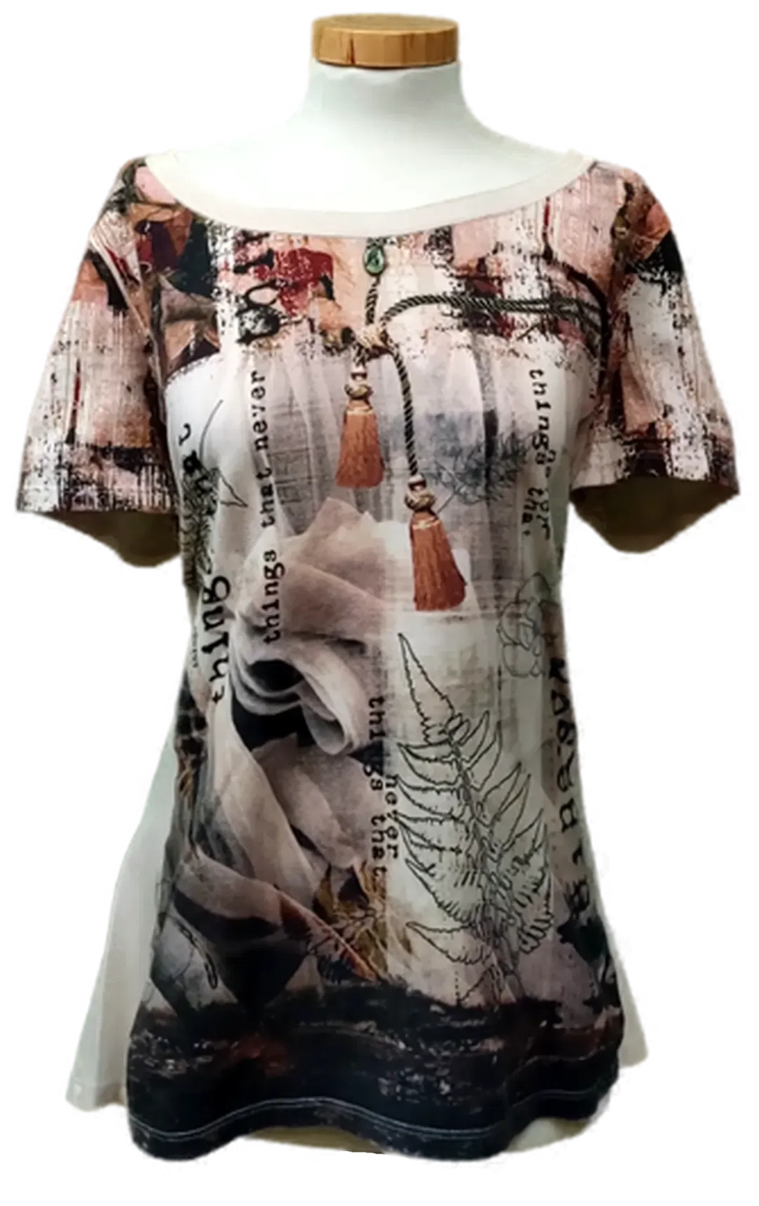 Marc Cain Damen T-shirt gemustert in Gr. XXL - Bild 4