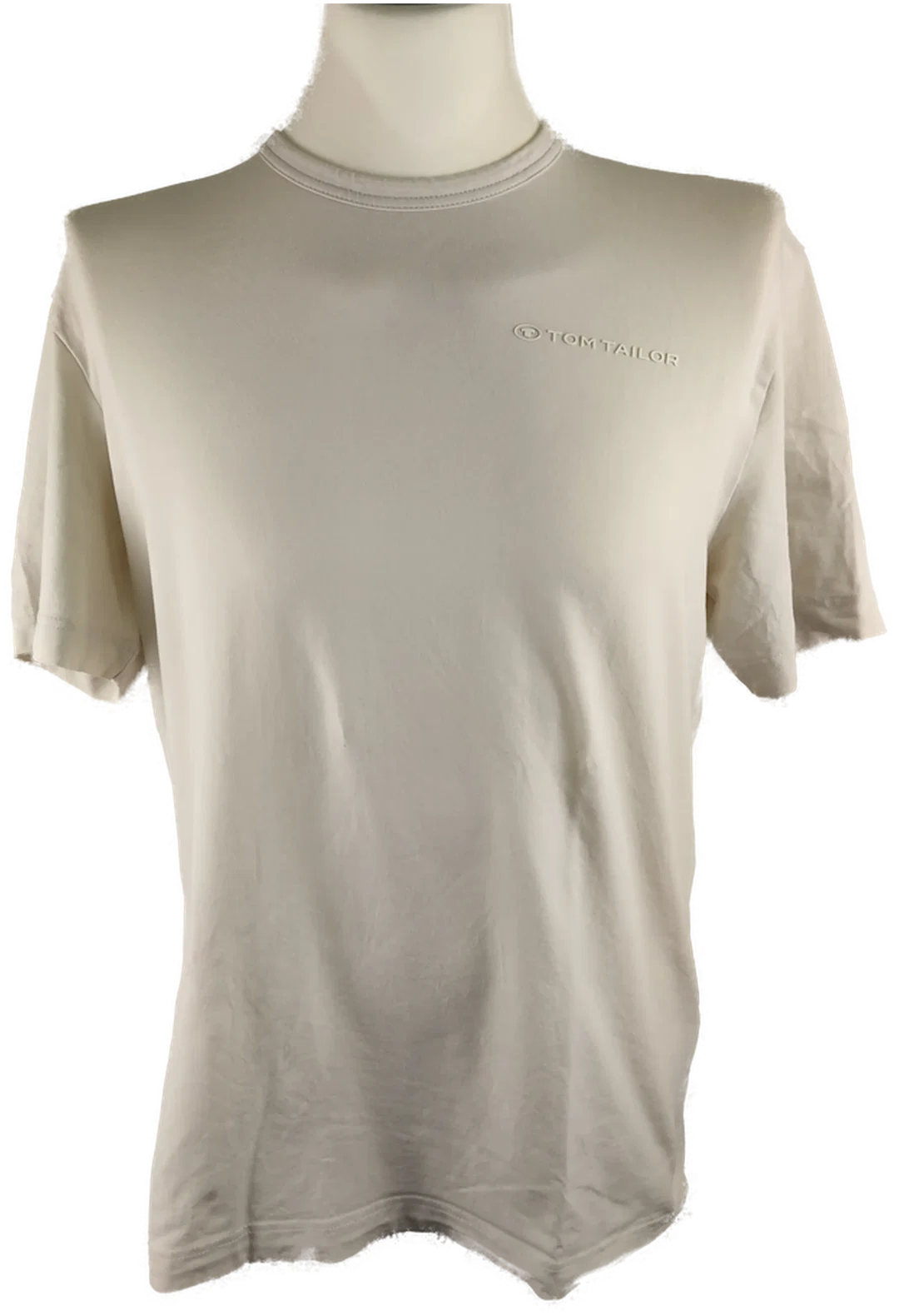 Tom Tailor Herren T-Shirt Beige Unifarben | Sommer-Begleiter - Bild 4
