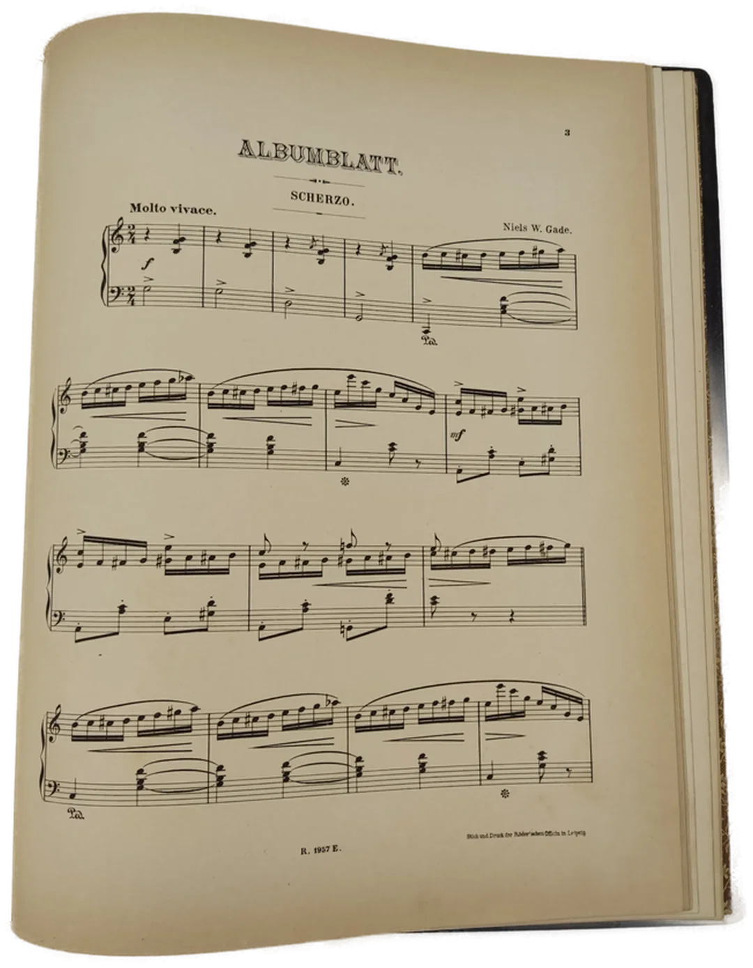 Notenbuch Klavier Niels Wilhem Gade – Bild 3