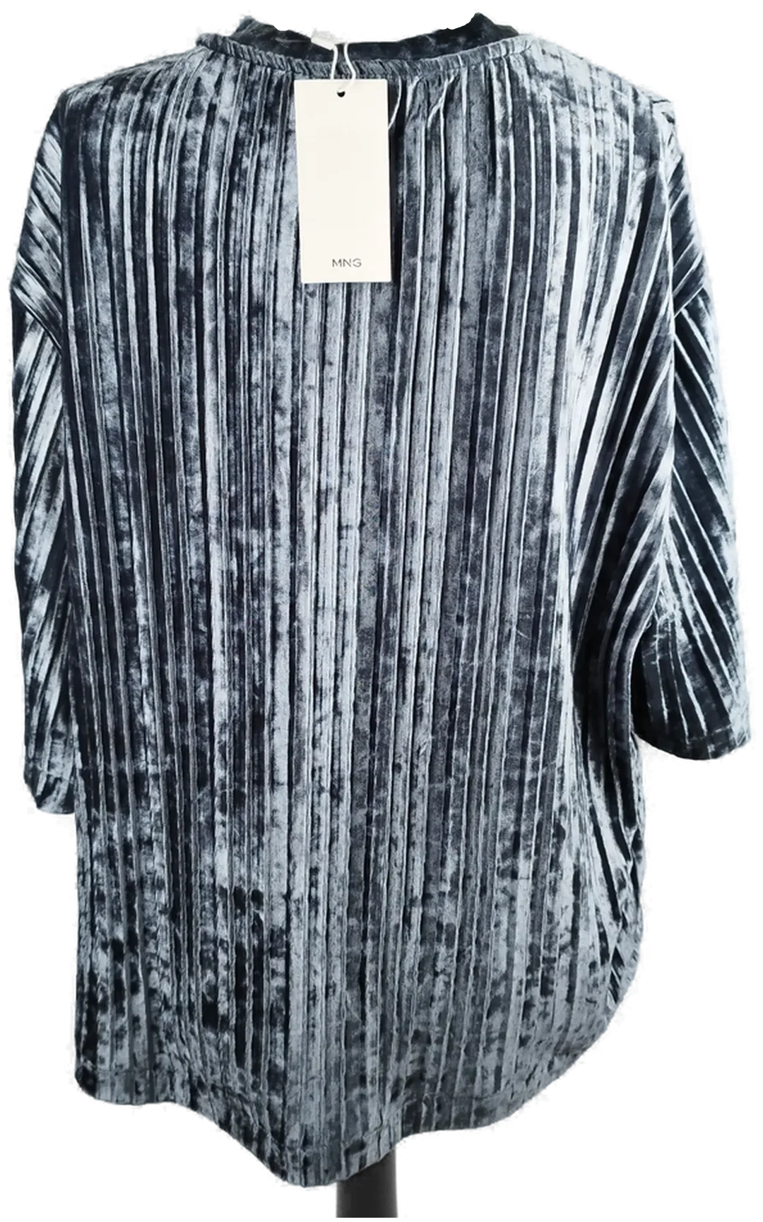 MANGO T-Shirt im schimmerndem Look - Gr. S  – Bild 3