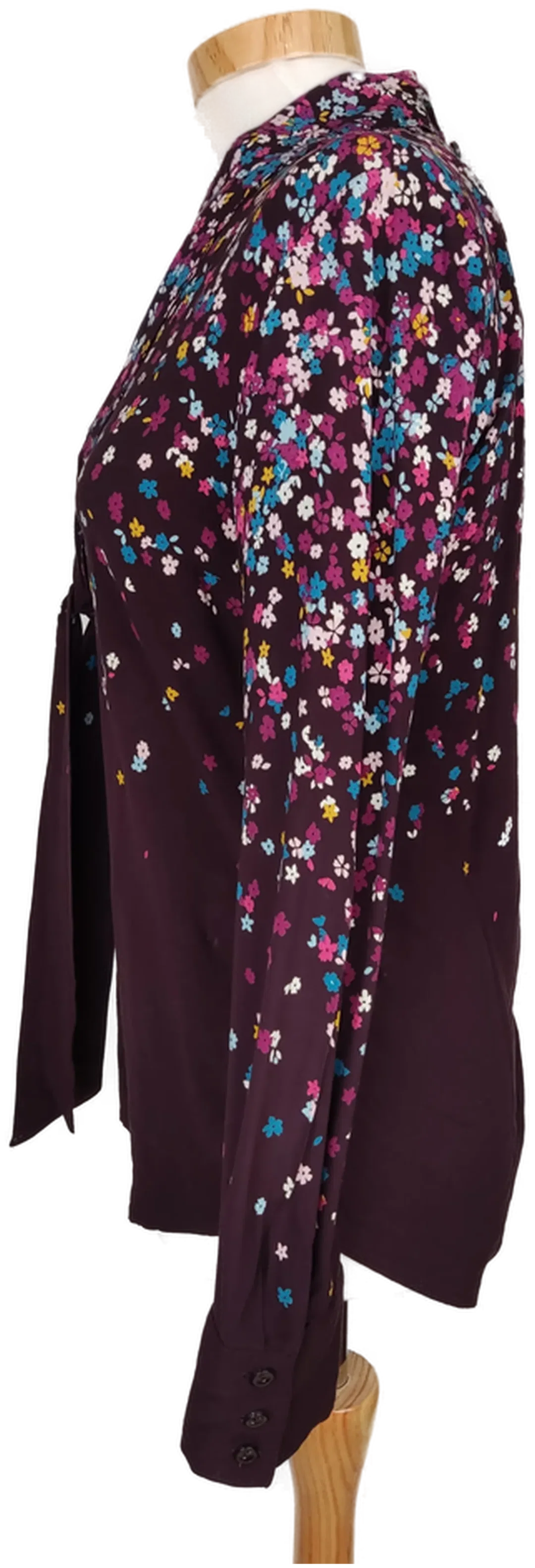 Zero Damen Bluse violett geblümt - XS/34 – Bild 3