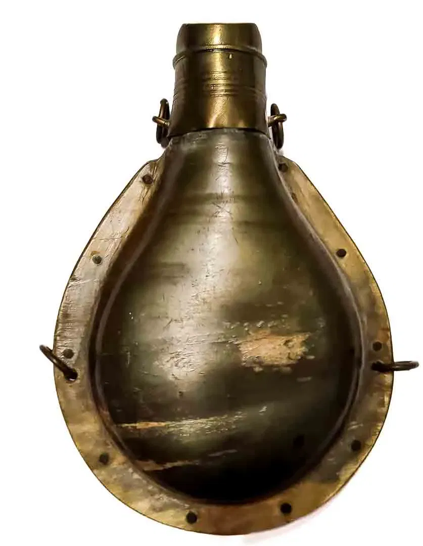 Pulverflaschen‑Verschlusskopf aus Messing mit Hornrand – Ersatzteil/Deko - Bild 3