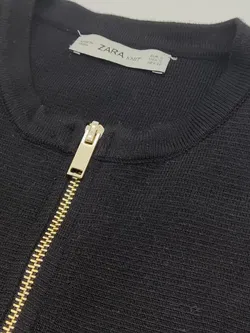 Zara Damen Strickjacke, schwarz - Gr. S - Bild 4