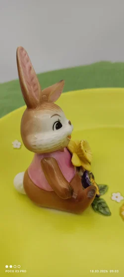 Goebel Porzellan-Osterschale Mit Hase Und Blüten | Frühlingsgrüße - Bild 5