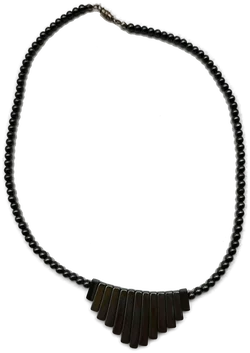 Handgemachte Hämatit-Halskette - ca. 40cm – Vorschau 2