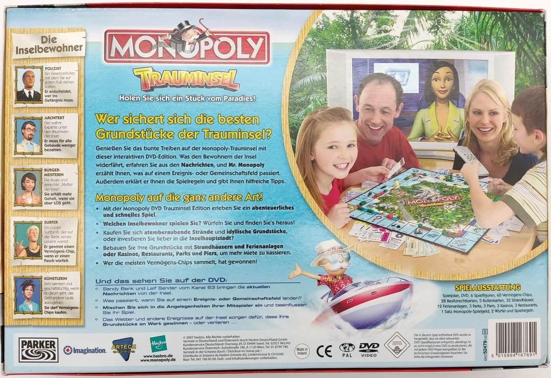 Monopoly Trauminsel - DVD Brettspiel - Parker – Bild 4