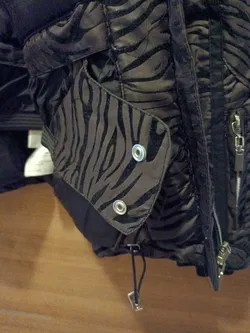 Safine by Etirel Damen Winterjacke braun-schwarz Gr. 38 - Hochwertige gestreifte Winterjacke - Bild 13