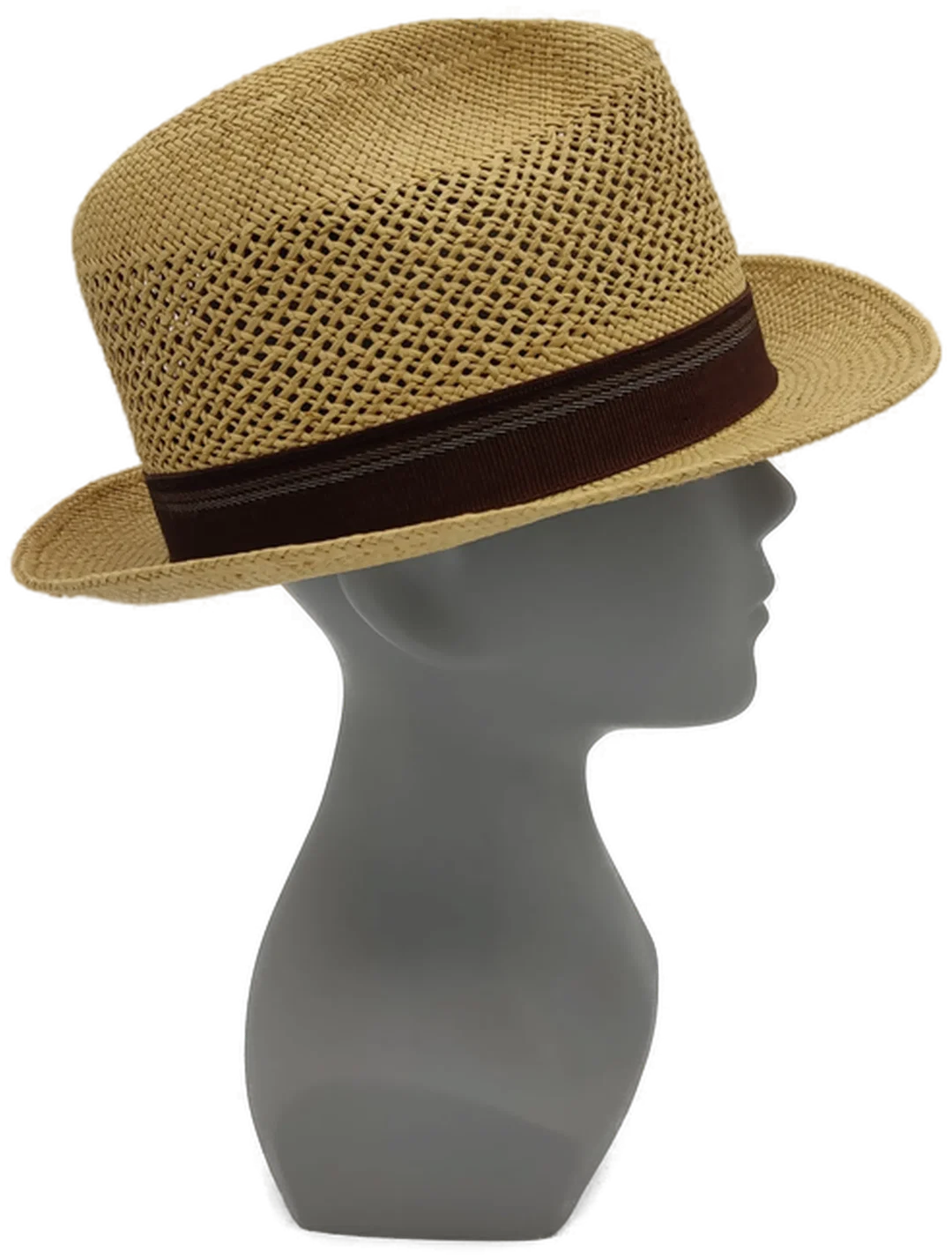 Panamahut Ecuador beige/braun - Gr./55, original Handarbeit – Bild 3