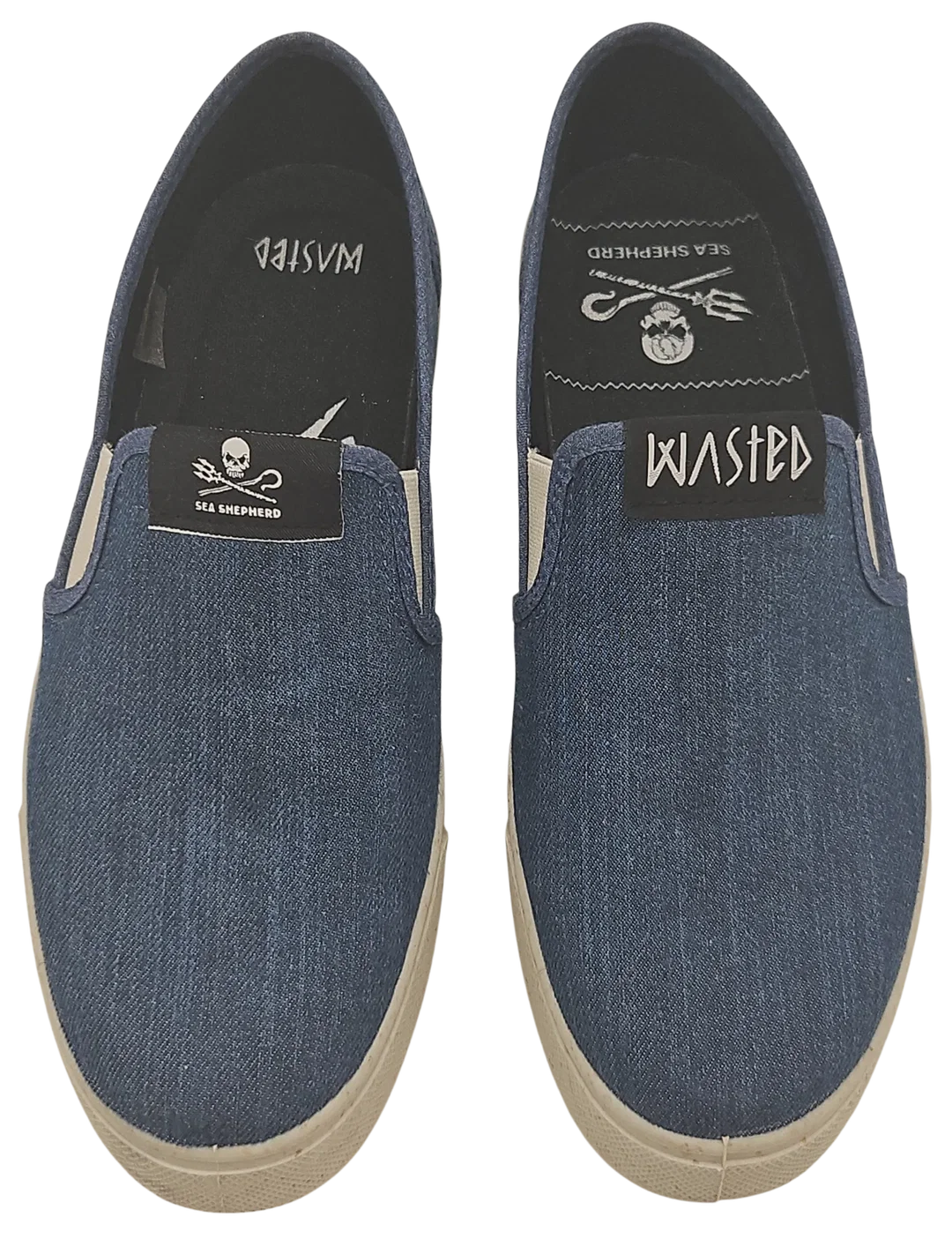 Wasted Slip-On Sneaker, blau - Gr. 38 – Bild 3