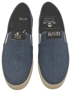 Wasted Slip-On Sneaker, blau - Gr. 38 - Bild 3