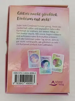 2x Weingläser mit Einhorn Motiv und 44 bunte Tipps zum Glücklichsein - Bild 2