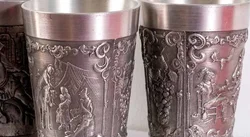 Zinnbecher Set 4-teilig - Bild 4