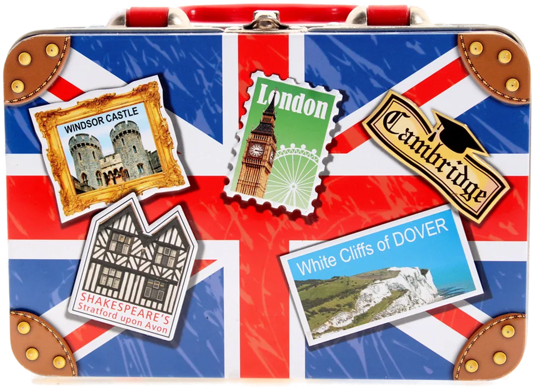 London Kinderkoffer aus Metall | Union Jack Design | Retro Blechkoffer - Bild 4