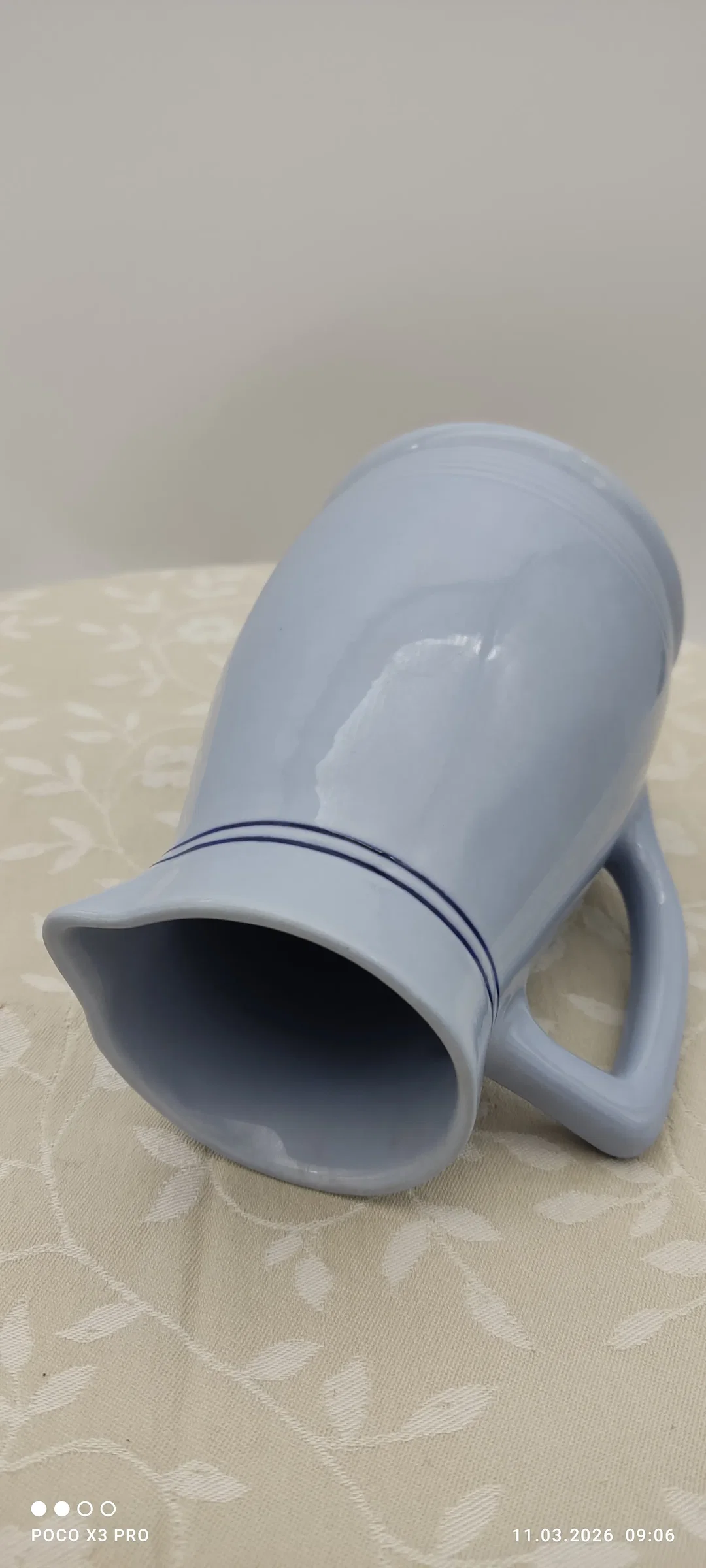 Lilien Porzellan Kanne, Höhe 14,5cm | Vintage-Schatz – Bild 5