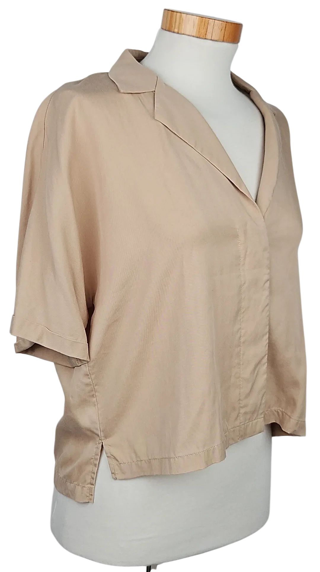 comma Damen Bluse, beige - Gr. XS  – Bild 3