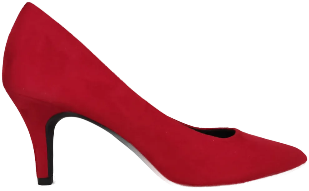 Marco Tozzi Damen Pumps Veloursleder, rot - Größe 40 – Bild 2