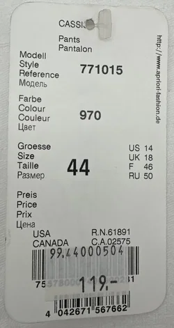 Apriori - Damenhose - Gr. 44 - Bild 4