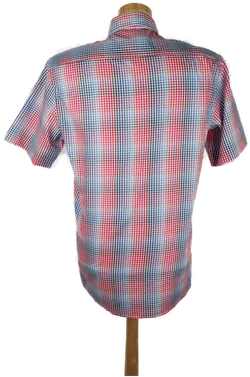 Eterna Herrenhemd kurzarm kariert - 40/ 15 3/4 - Bild 2