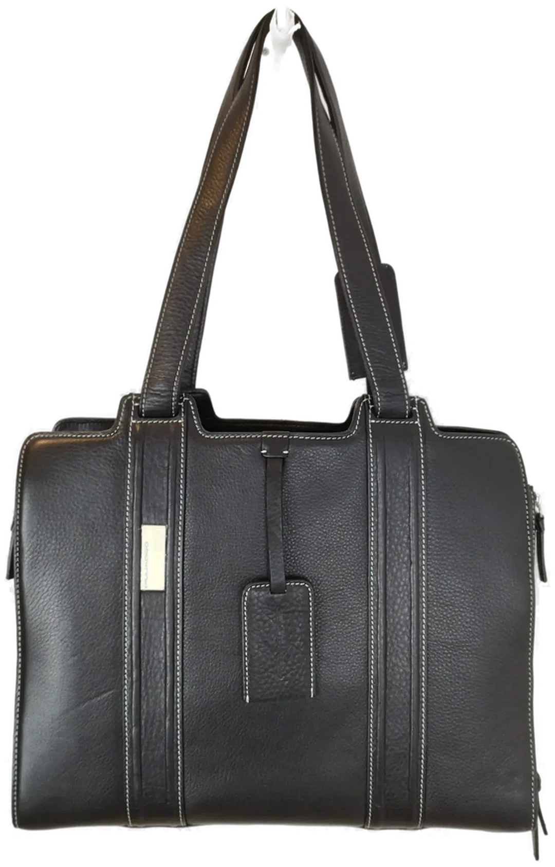 Damenhandtasche Piquardo Schwarzes Leder | Business-Eleganz – Bild 2