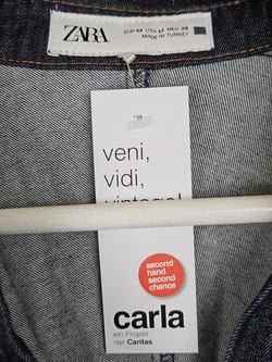 ZARA Damen Jeanskleid, marine - Gr. M  - Bild 4