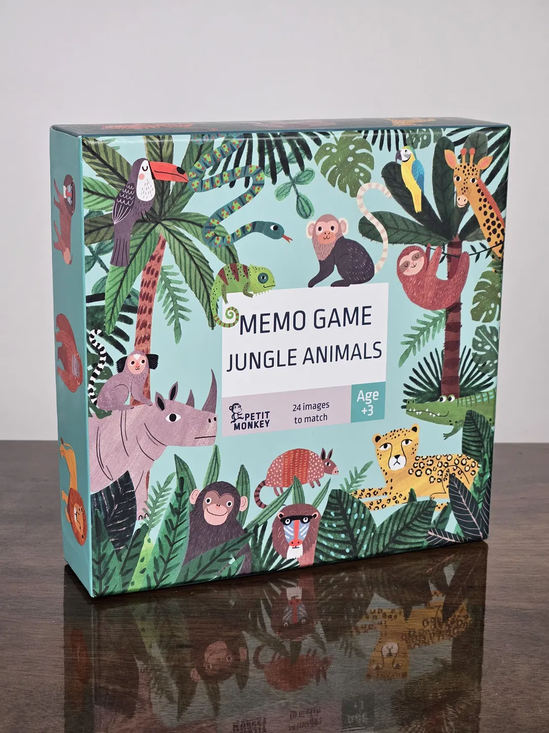 MEMO GAME JUNGLE ANIMALS - Gesellschaftsspiel - PETIT MONKEY  - Bild 1