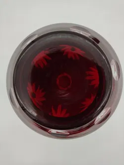 Vintage-Bleikristall-Karaffe / rot - Bild 7