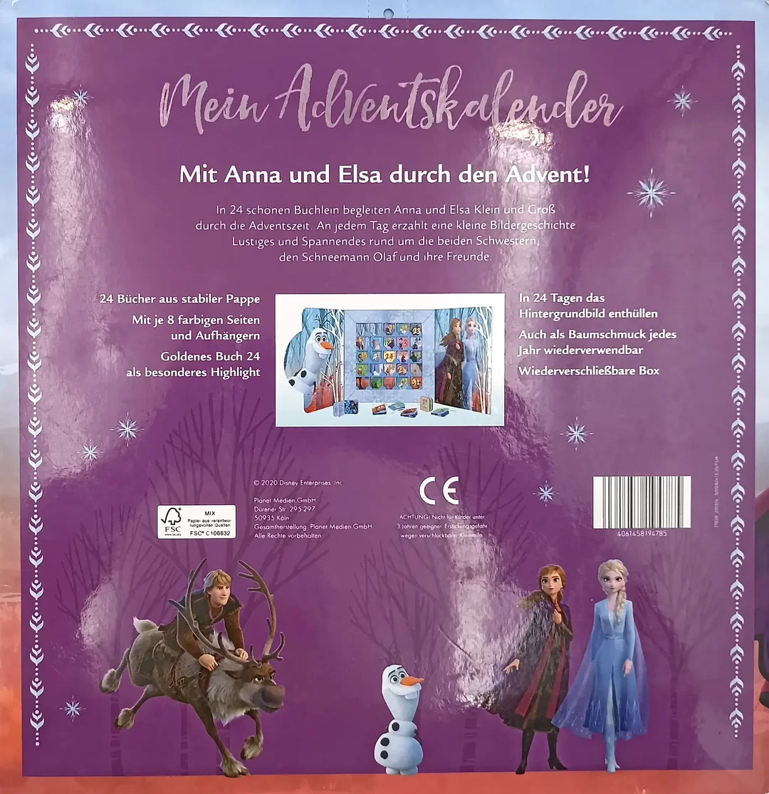 Disney Die Eiskönigin 2 Adventskalender mit 24 Büchlein – Bild 2