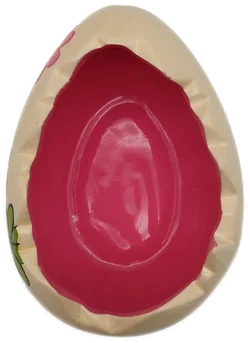 Bunte, bemalte Eierschale - Keramik / 9cm hoch - Bild 3