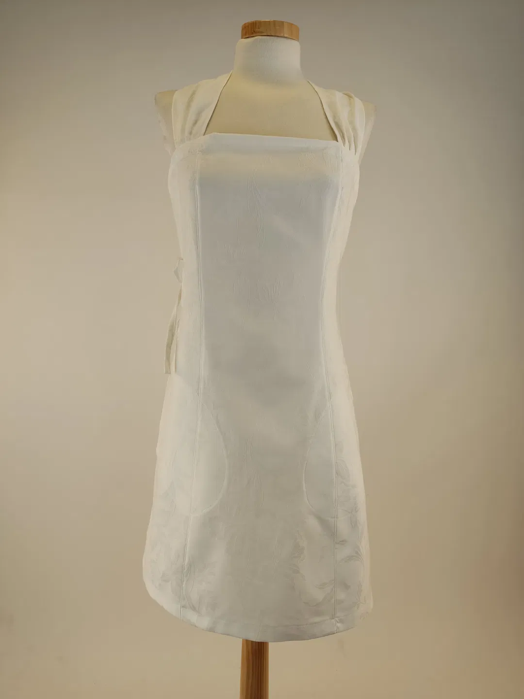 Kochschürze Stoff weiß, Größe: 36-38 - Bild 1