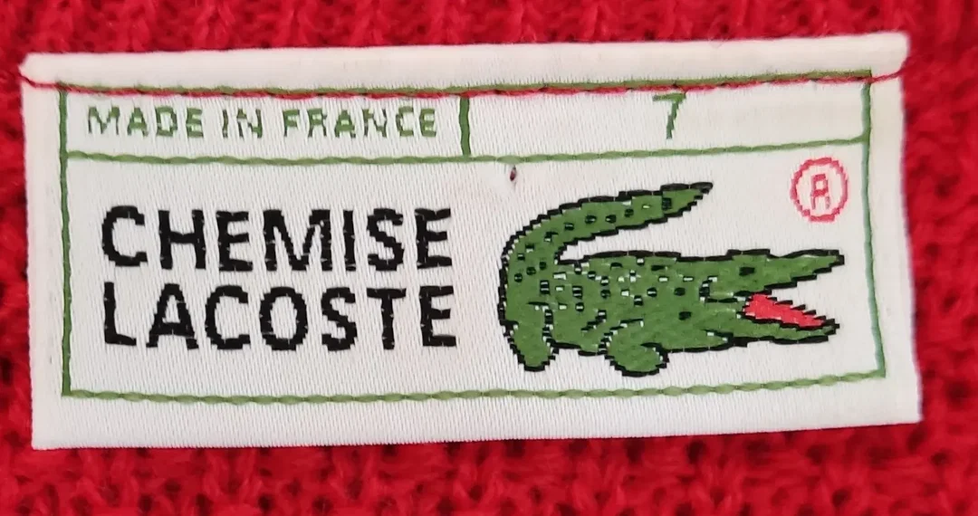 LACOSTE Herrenpullover rot Gr. 7 – Bild 3