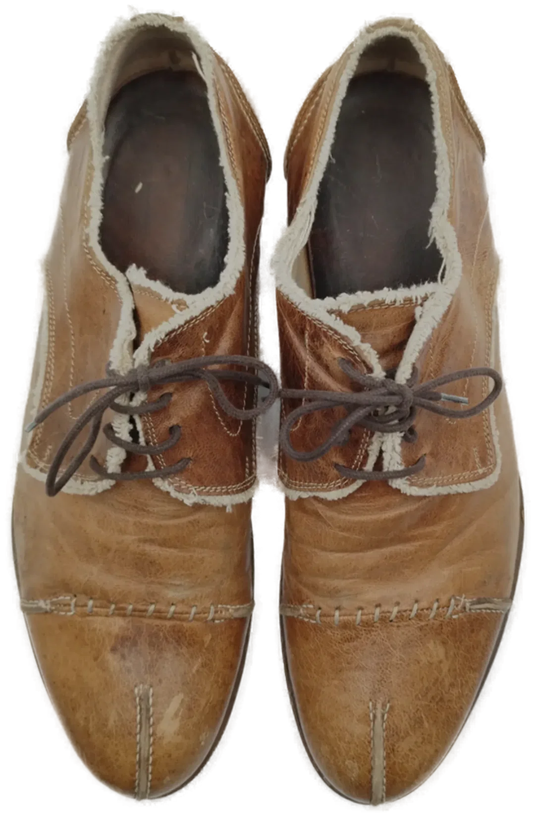Vintage-Halbschuhe Leder Braun Gr.42 | Authentischer Retro-Charme Made in Italy – Bild 5
