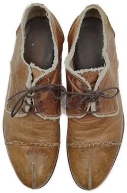 Vintage-Halbschuhe Leder Braun Gr.42 | Authentischer Retro-Charme Made in Italy - Bild 5