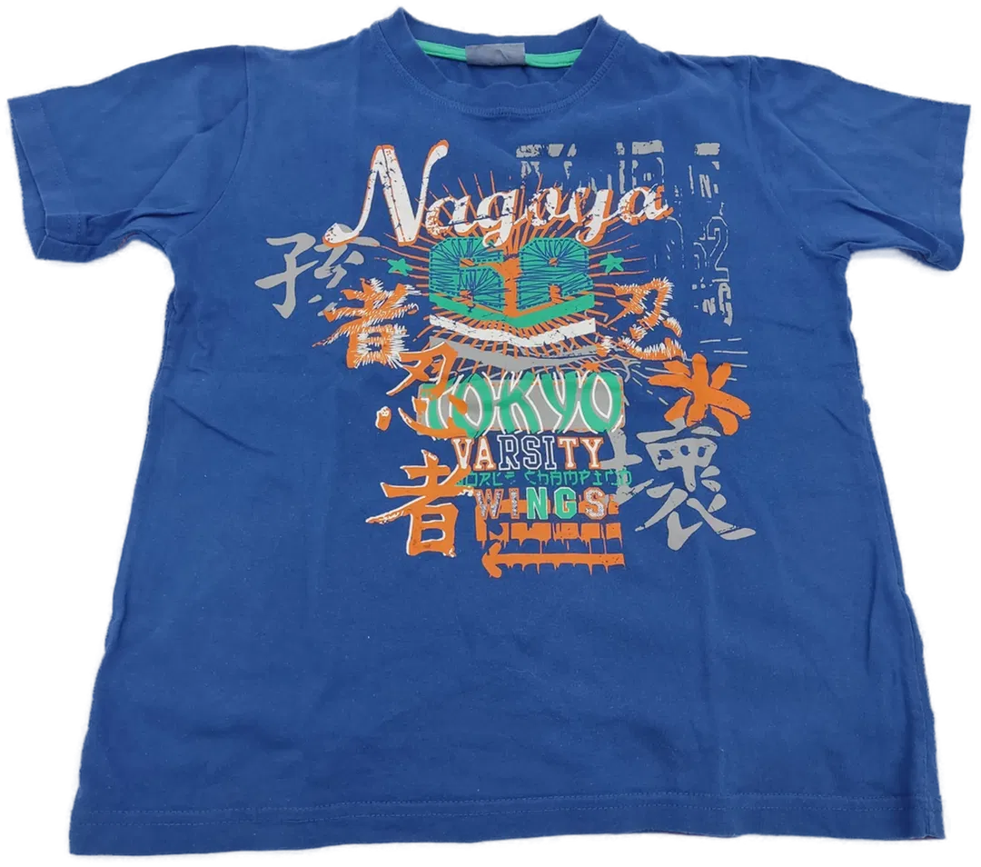 okay Kinderkurzarm T-Shirt blau - 140 - Bild 1