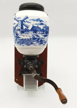 Wandkaffeemühle Keramikbehälter | Vintage-Schatz - Bild 1