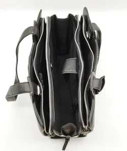 Damenhandtasche Piquardo Schwarzes Leder | Business-Eleganz – Vorschau 6