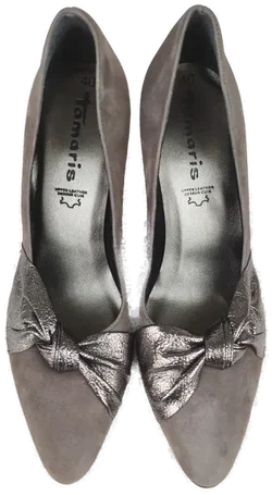 Tamaris Damen Pumps, grau - Gr. 40 - Bild 3