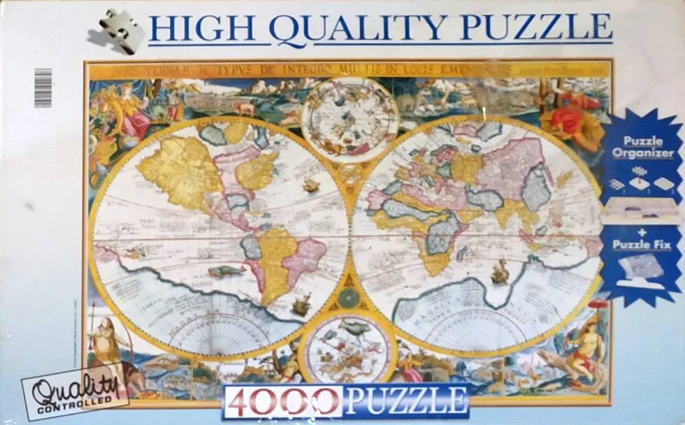Clementoni Puzzle 4000 Teile | Alte Weltkarte von Petrus Plancius | 134,2 x 97,8 cm - Bild 4
