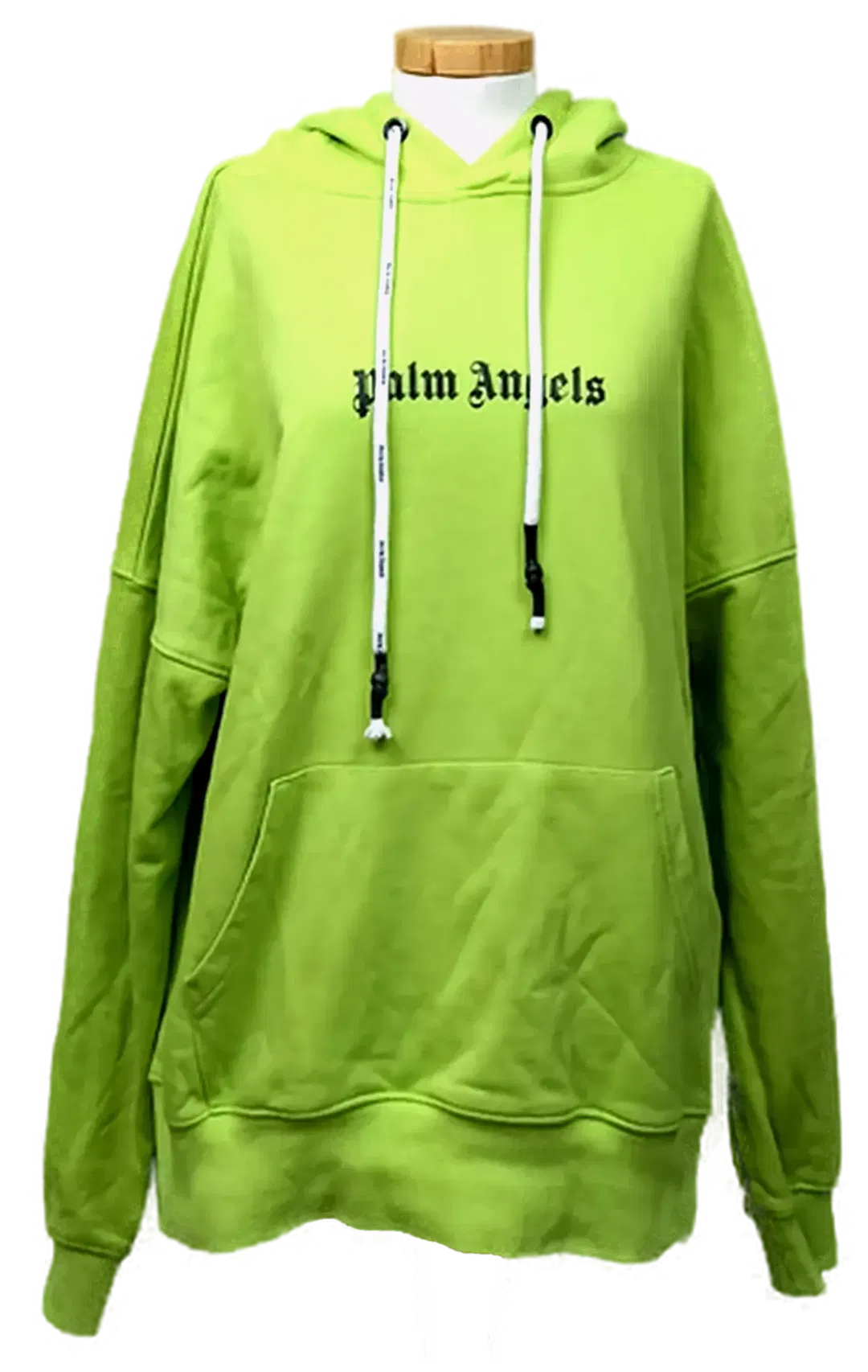 Palm Angels Unisex Hoodie mit Logo neongrün Gr. XL - Bild 1