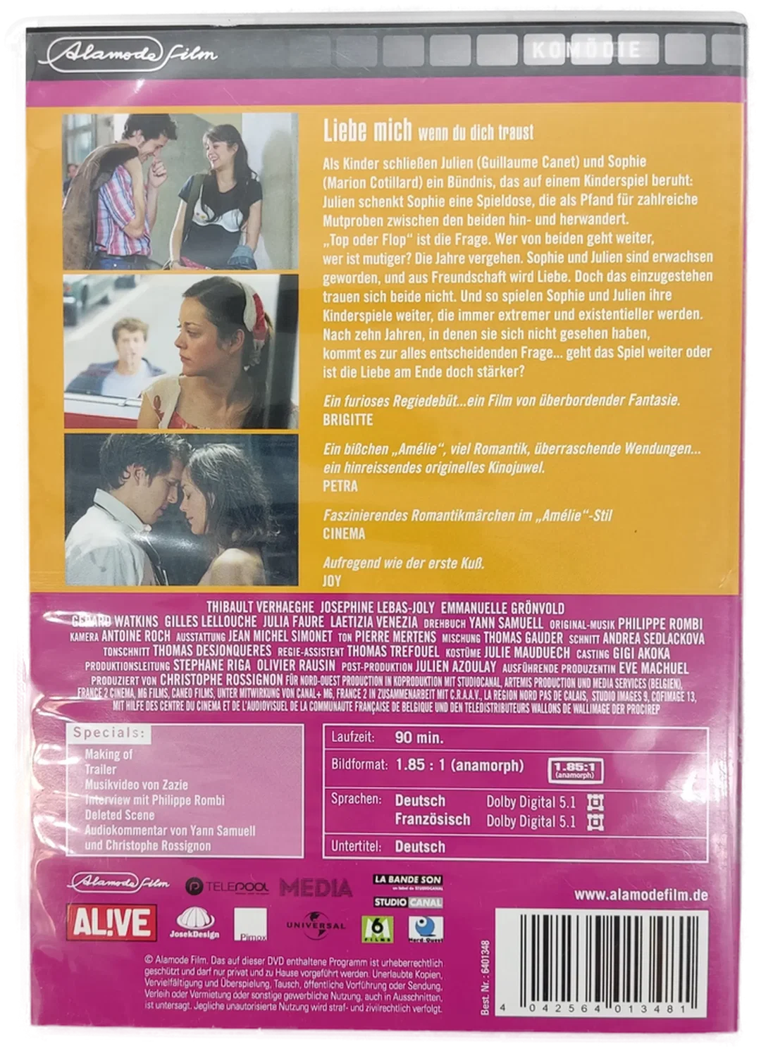 DVD "Liebe mich wenn du dich traust" mit Guillaume Canet und Marion Cotillard – Bild 3