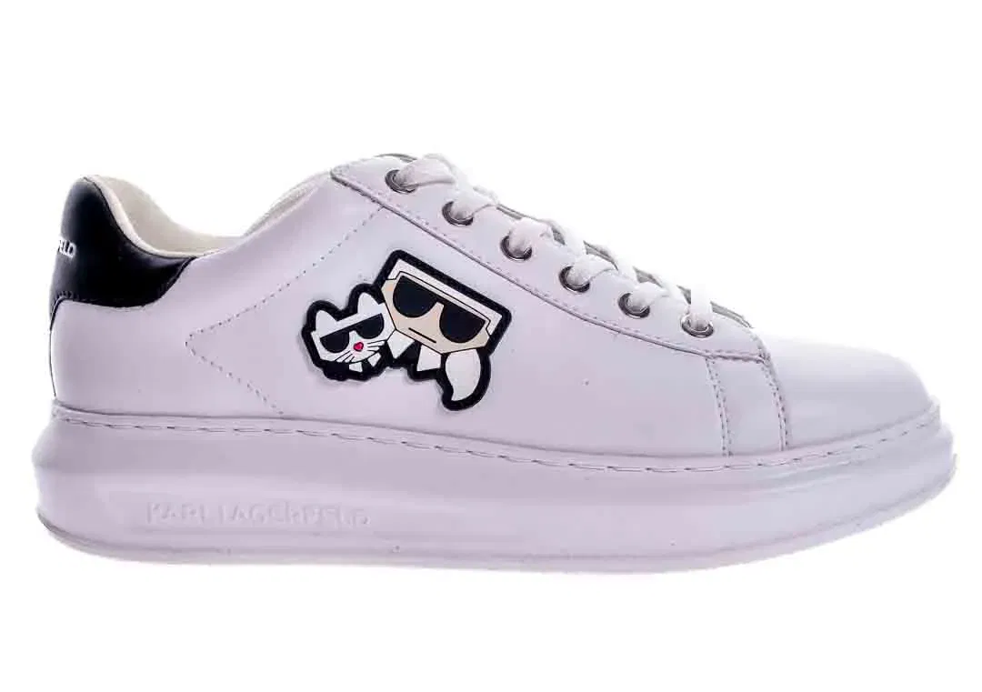 Karl Lagerfeld Kapri Cocktail Damensneaker in weiß-schwarz, Größe 40 - Bild 4