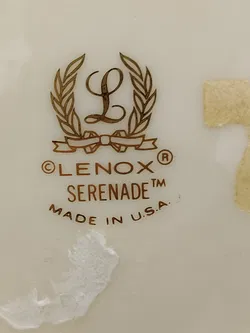 Lenox Serenade Porzellan Körbchen mit Vogel.- und Blütenmotiv Vintage - Bild 2