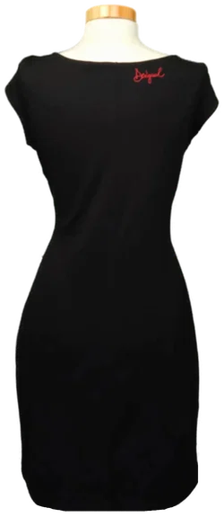 Desigual Damen Midikleid schwarz gemustert Gr. M - Bild 2