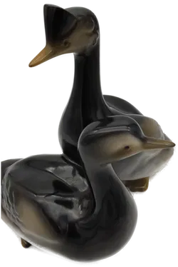 Haubentaucher,Vögel Hollohaza Porzellan - Bild 3