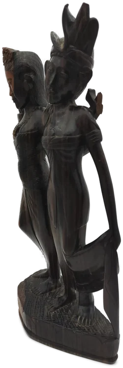 Hochzeitspaar-Figur Holz handgeschnitzt | Bali-Schatz – Vorschau 4