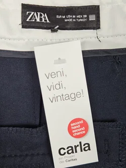 ZARA Damen Hose, marine - Gr. M  - Bild 5