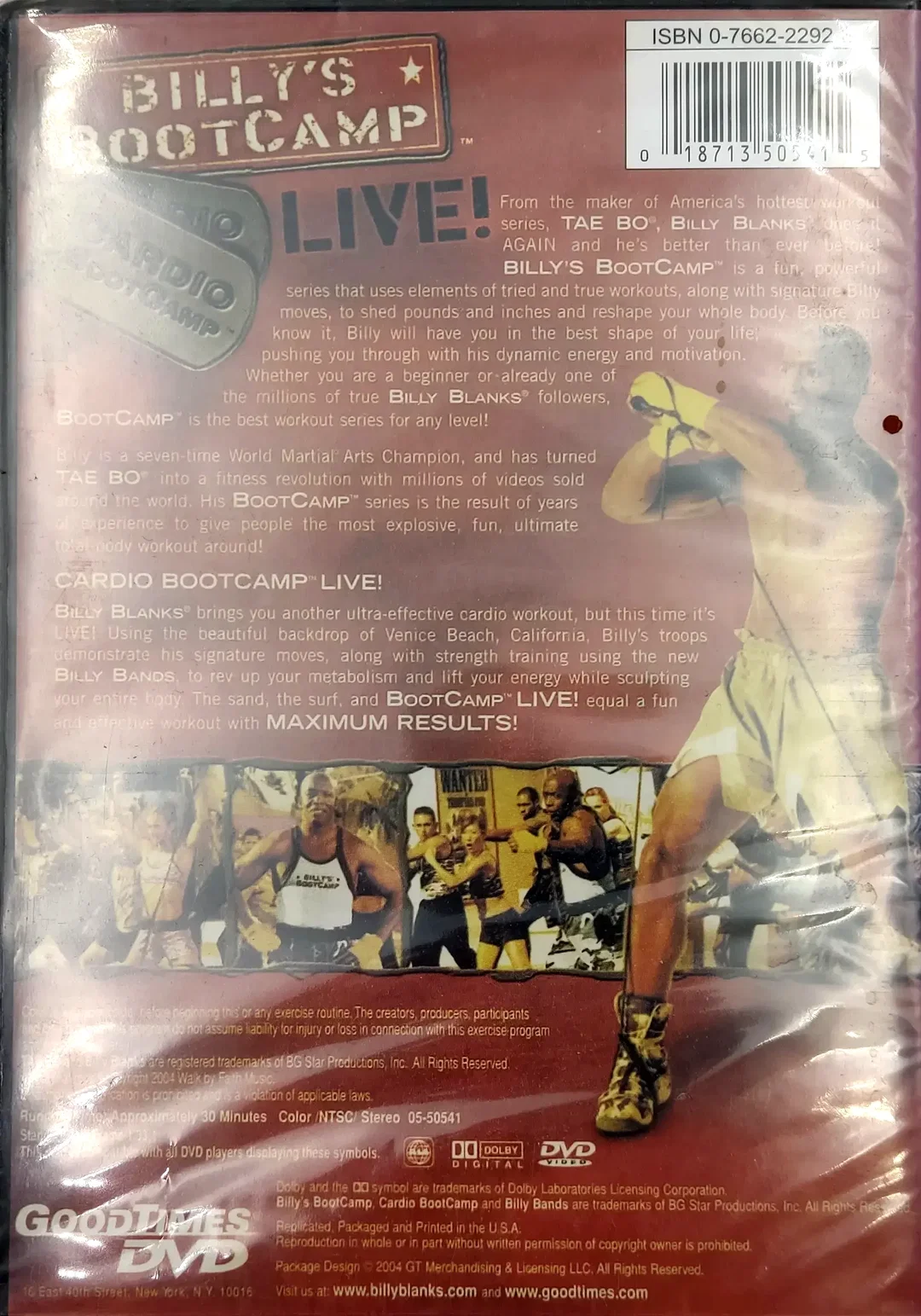 DVD "Billy's Bootcamp - Cardio Bootcamp" (OVP) – Bild 2