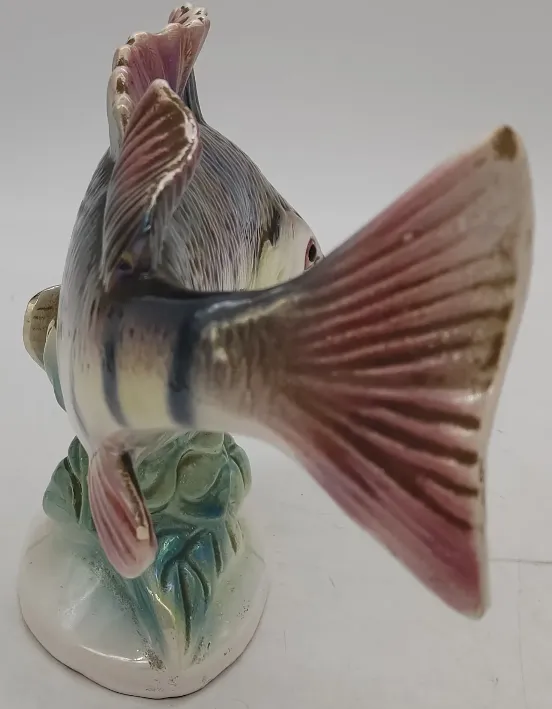 Porzellan Flussbarsch Large Holland Mid-century Modell-Fisch Perch 354 – Bild 5