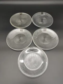 5 Stk. Riedel Dessertteller aus Kristallglas / 19 cm  - Bild 2