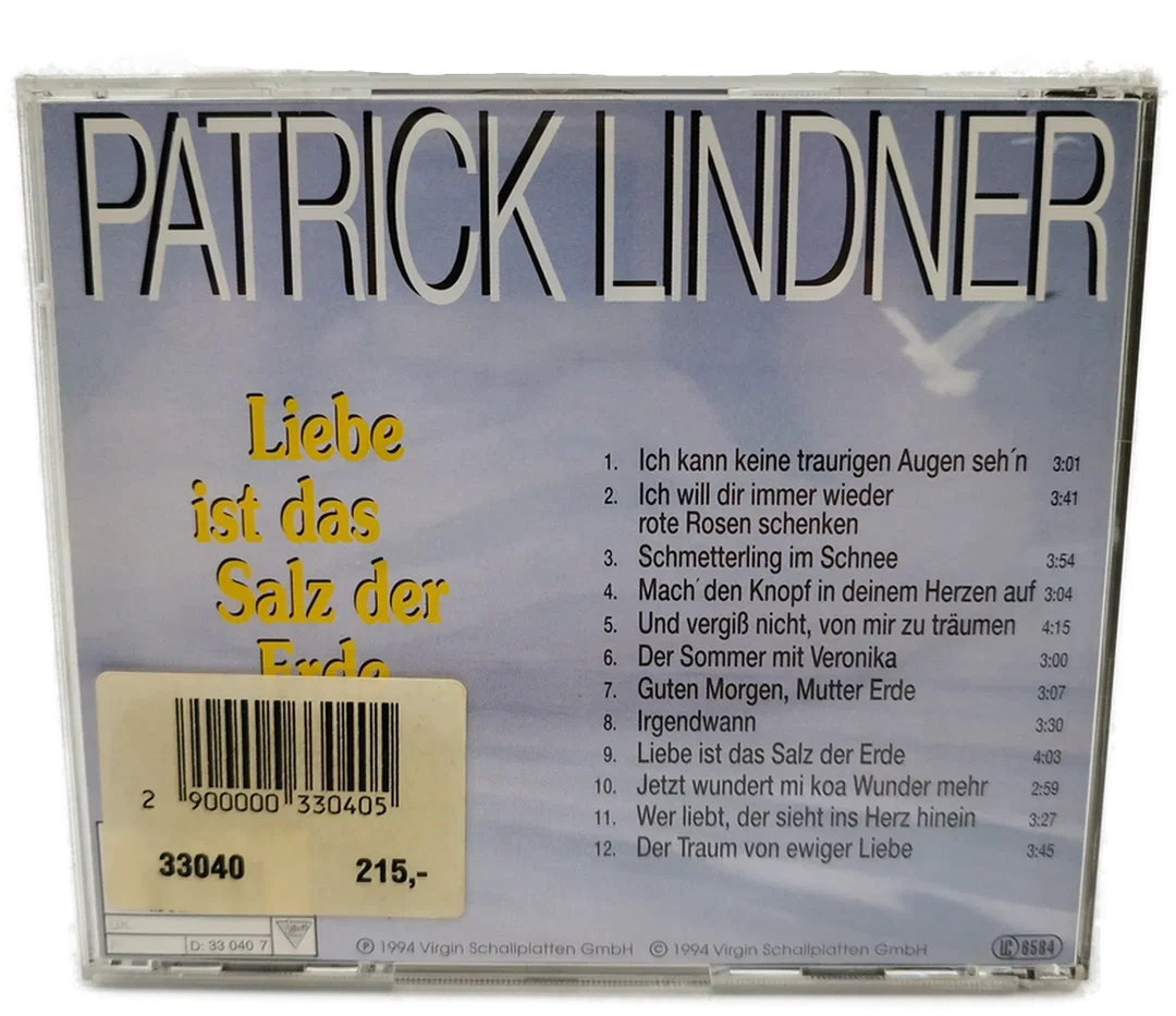 Patrick Lindner, Liebe ist das Salz der Erde CD – Bild 2